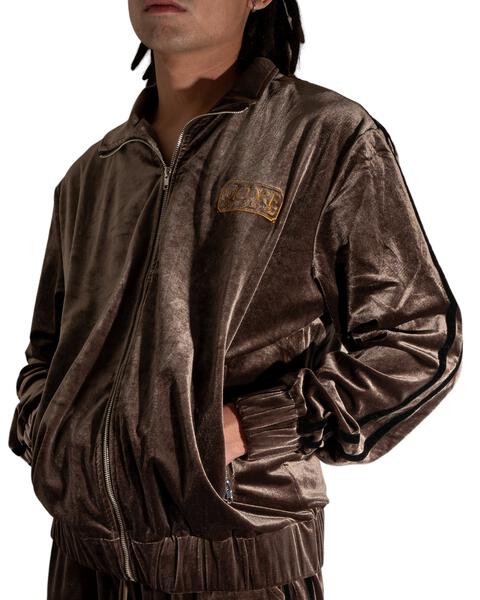 Velour Jacket (Light Brown)