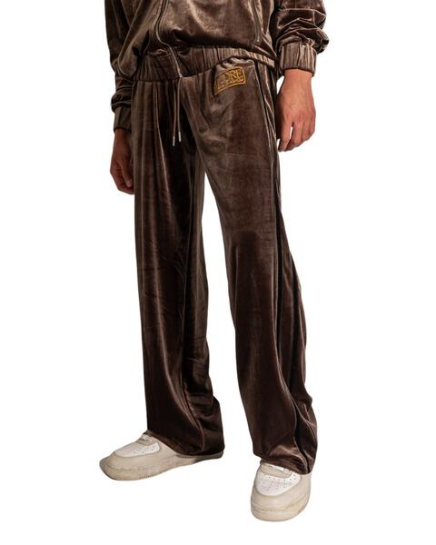 Velour Track Pant (Light Brown)