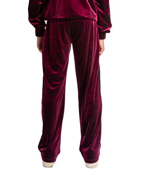 Velour Track Pant (Wine)