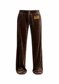 Velour Track Pant (Light Brown)