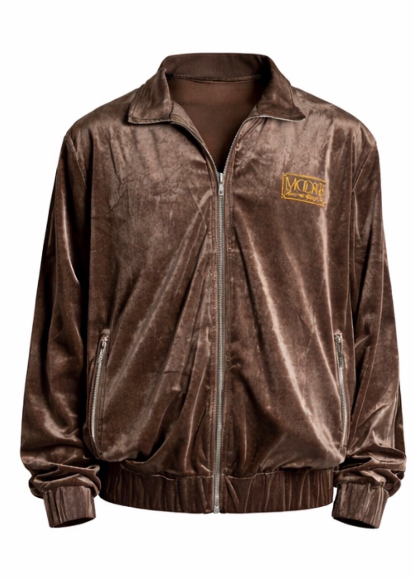 トップス OUROBOROS VELOUR TRACK JACKET IDEASWAM NY Crest Elio Velour Track Jacket - Tobacco – Sporty & Rich
