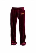 Velour Track Pant (Wine)