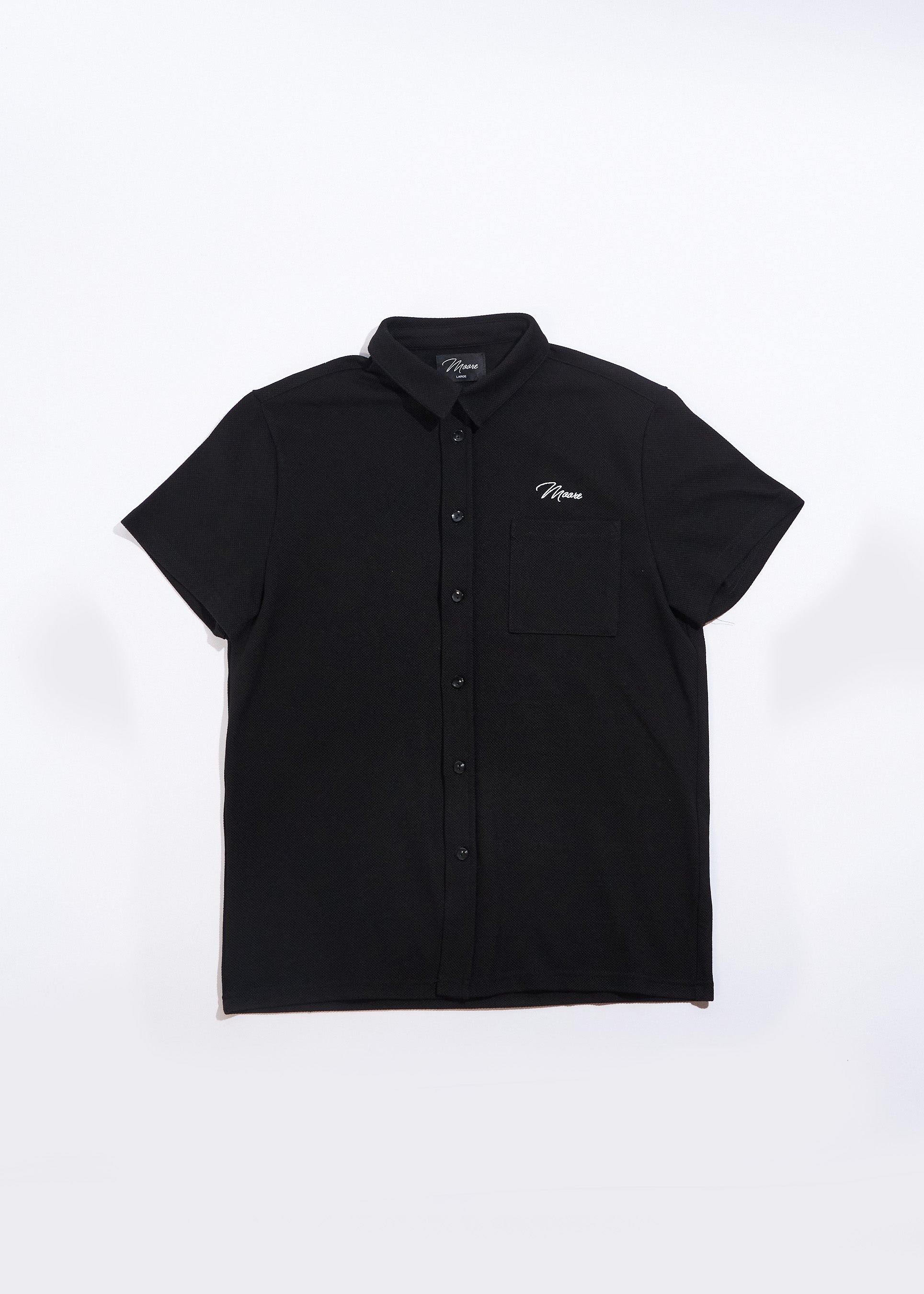 Pleated Walkshirt (Black)