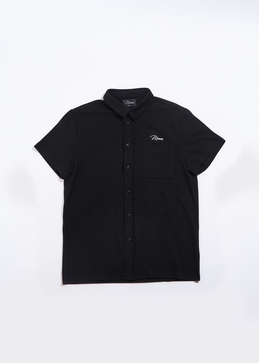 Pleated Walkshirt (Black)